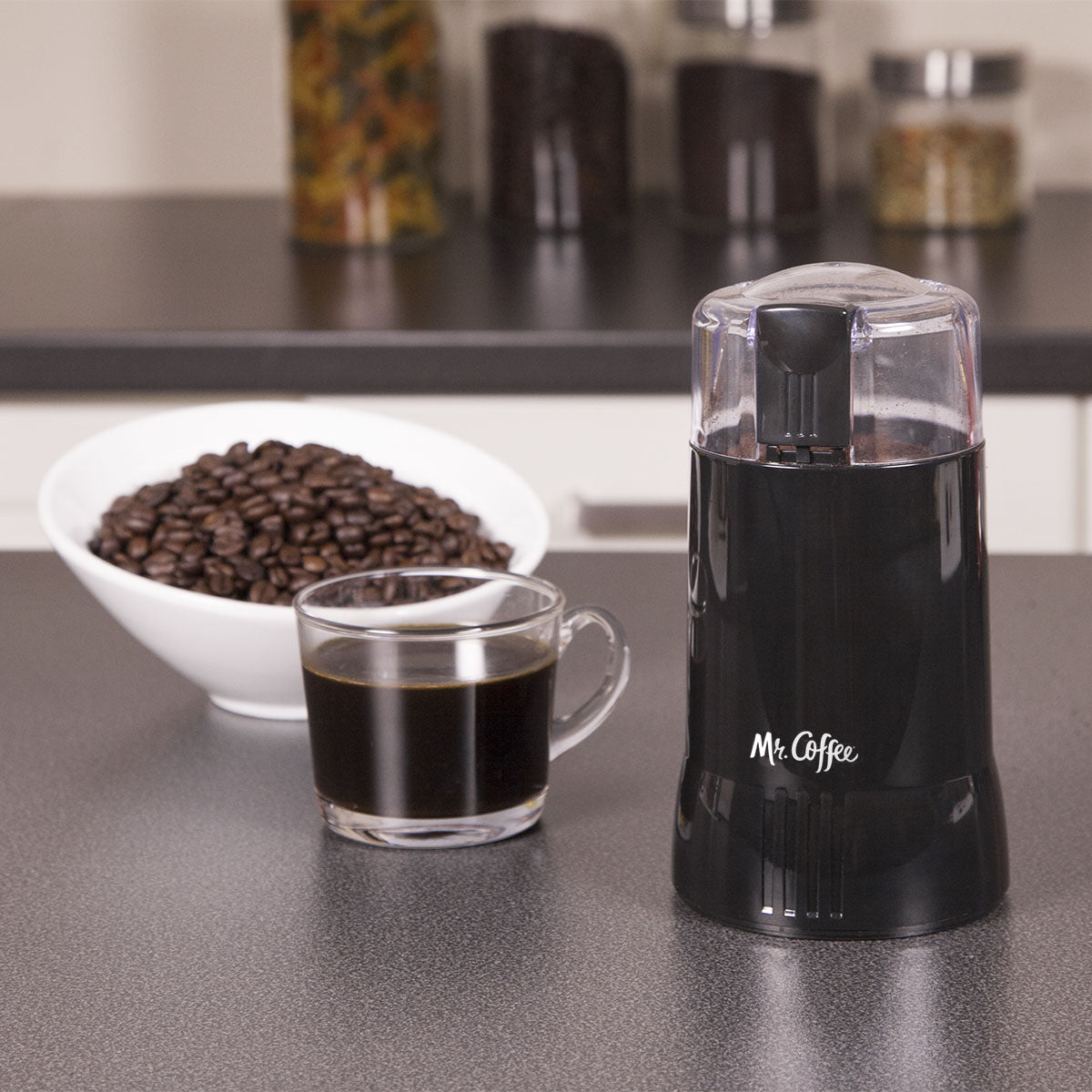 mr. coffee electric coffee grinder|coffee bean grinder| spice grinder, black